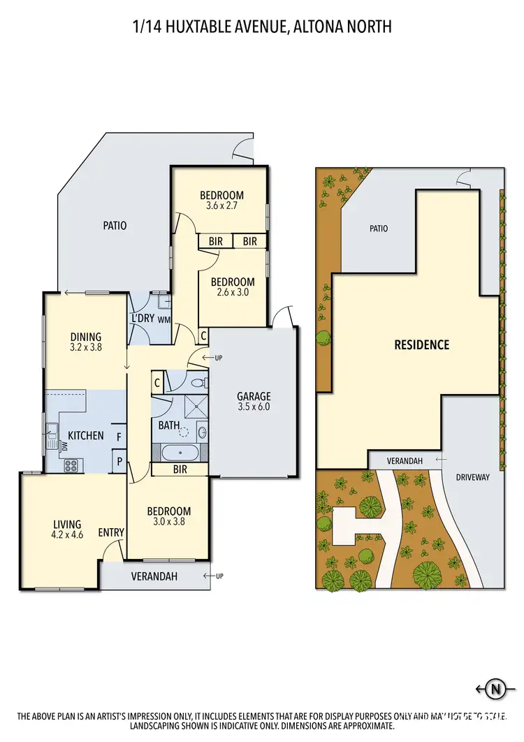 Floorplan of Homely house listing, 1/14 Huxtable Avenue, Altona North VIC 3025