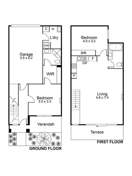 Floorplan of Homely townhouse listing, 17/158 Clarendon Street, Thornbury VIC 3071
