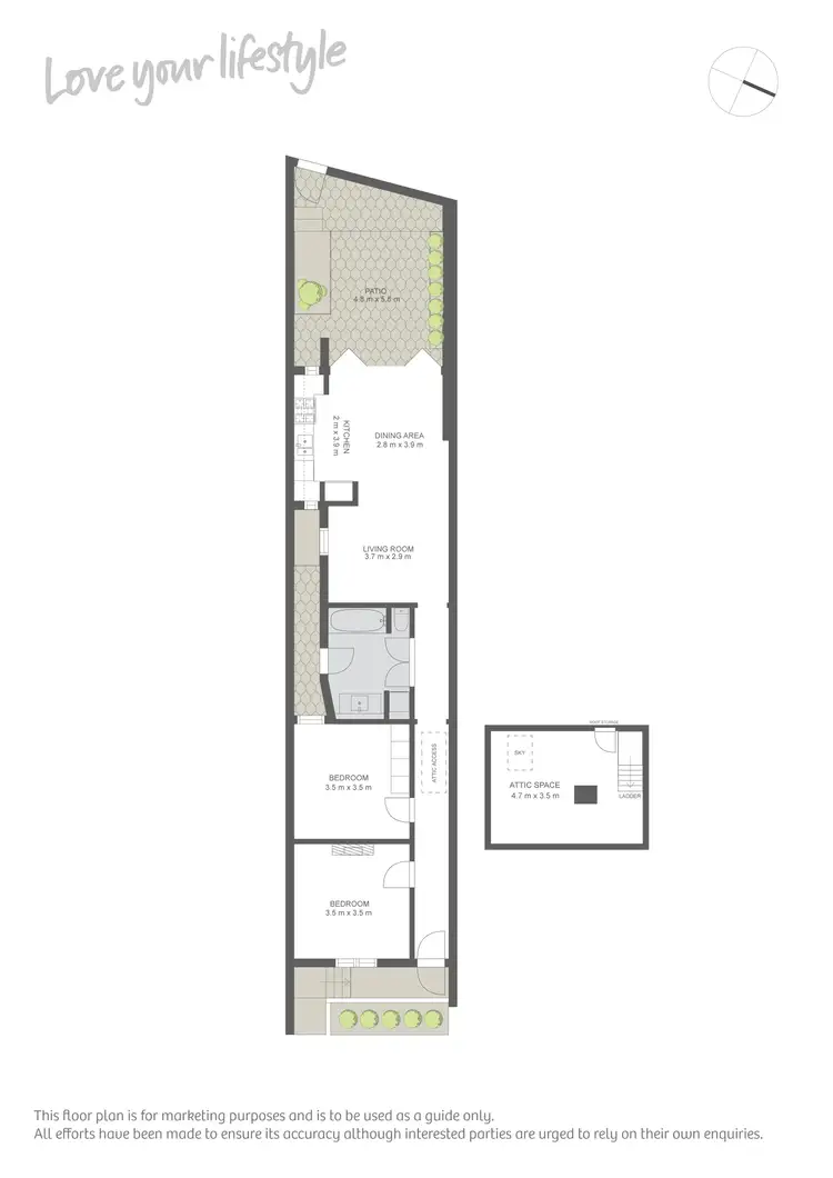 Floorplan of Homely house listing, 118 Burren Street, Newtown NSW 2042