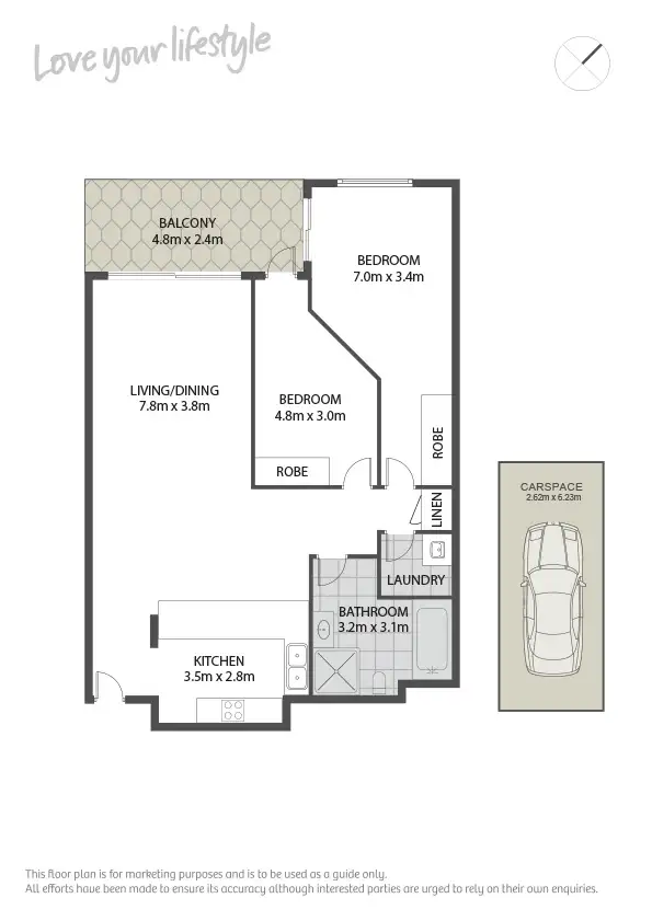 Floorplan of Homely apartment listing, 18/6-8 Northwood Street, Camperdown NSW 2050