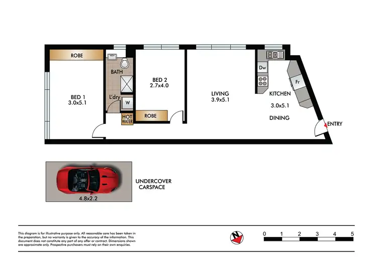 Floorplan of Homely apartment listing, 25/5 St Marks Road, Darling Point NSW 2027