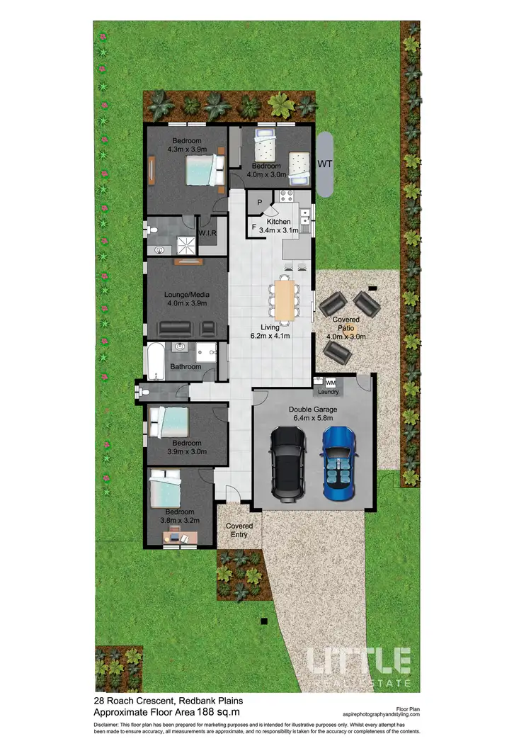 Floorplan of Homely house listing, 28 Roach Crescent, Redbank Plains QLD 4301