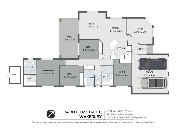 Floorplan of Homely house listing, 24 Butler Street, Wakerley QLD 4154