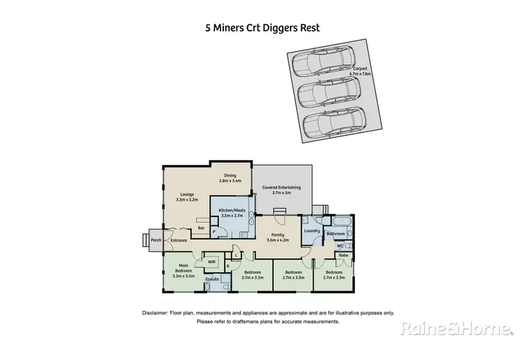 Floorplan of Homely house listing, 5 Miners Court, Diggers Rest VIC 3427