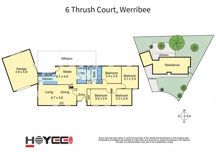 Floorplan of Homely house listing, 6 Thrush Court, Werribee VIC 3030