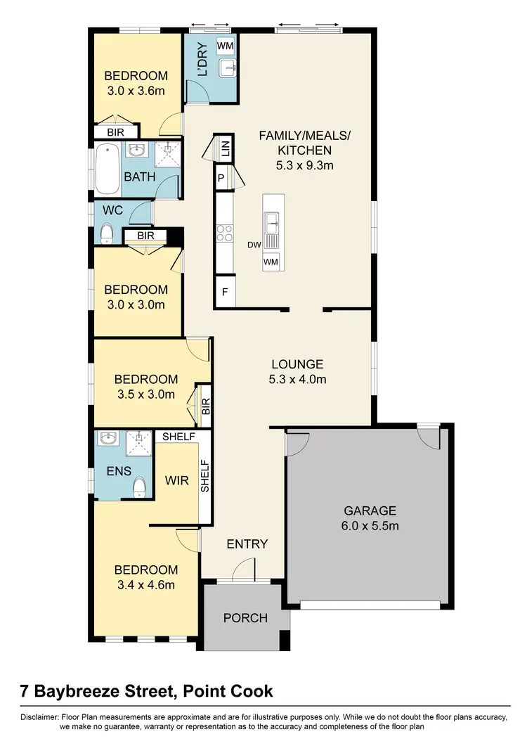 Floorplan of Homely house listing, 7 Baybreeze Street, Point Cook VIC 3030