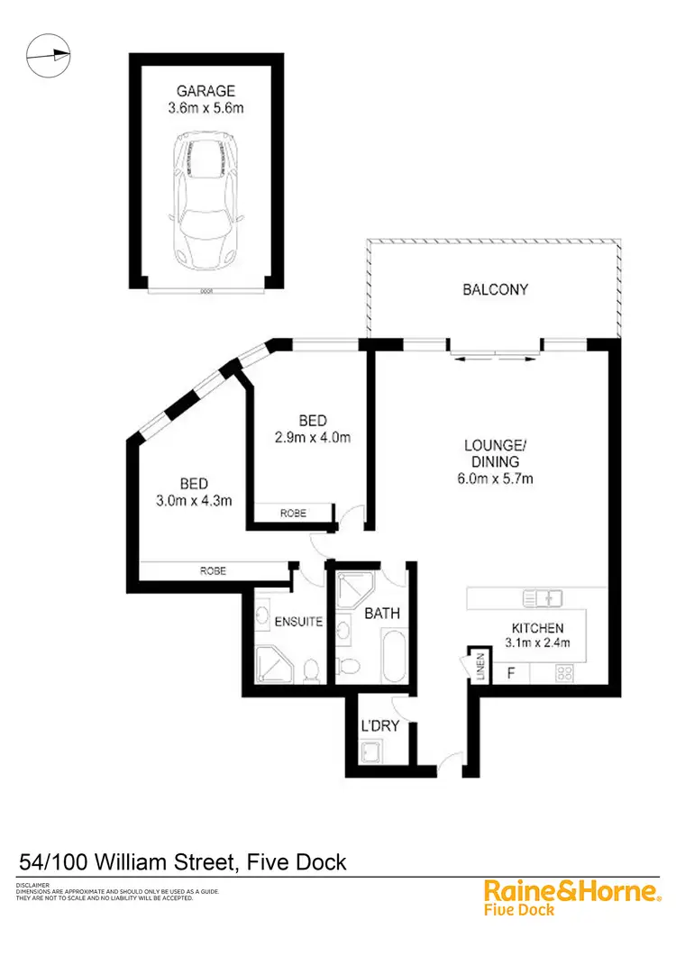 Floorplan of Homely apartment listing, 54/100 William Street, Five Dock NSW 2046