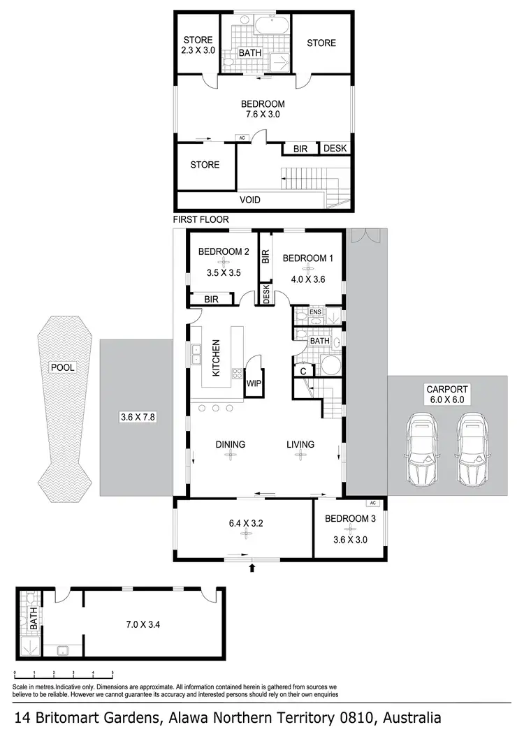 Floorplan of Homely house listing, 14 Britomart Gardens, Alawa NT 810