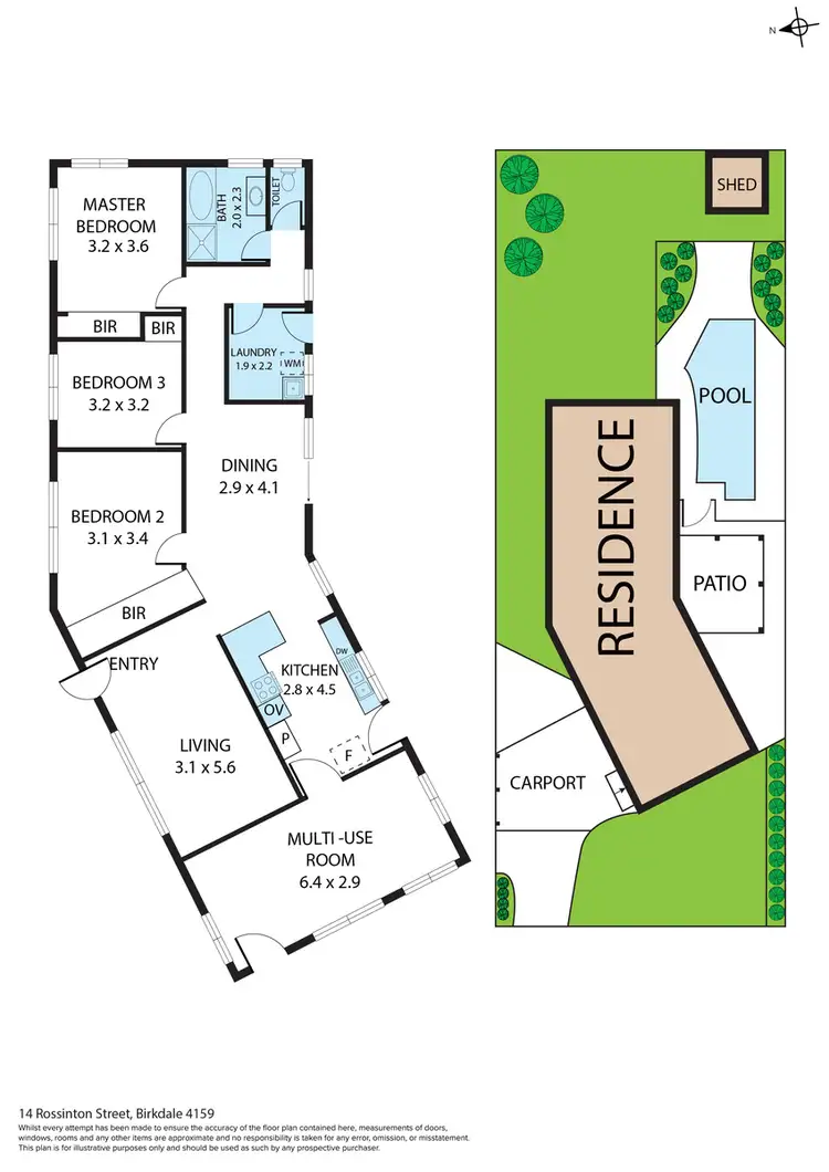 Floorplan of Homely house listing, 14 Rossinton Street, Birkdale QLD 4159