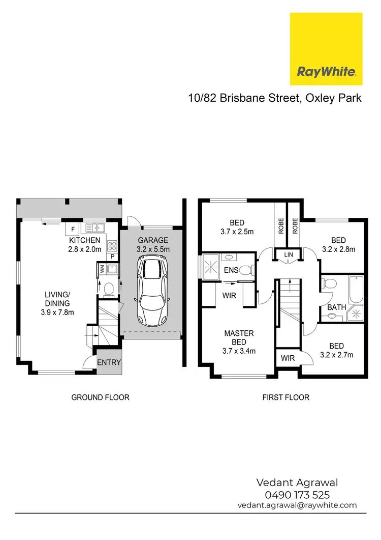 Floorplan of Homely townhouse listing, 10/82 Brisbane Street, Oxley Park NSW 2760
