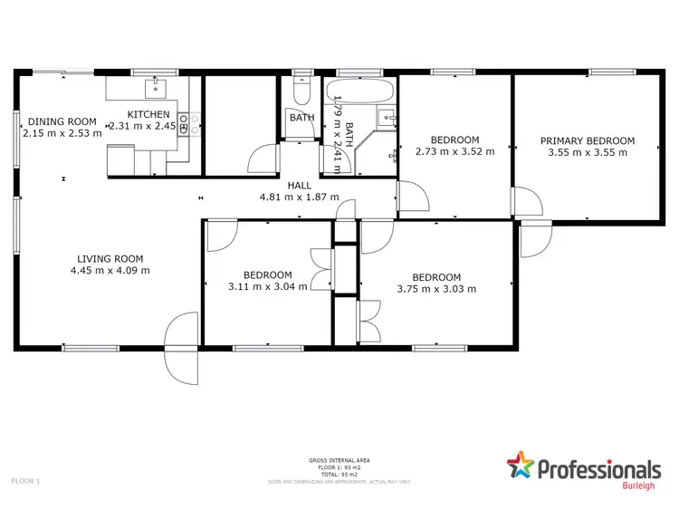 Floorplan of Homely house listing, 5 Brier Crescent, Varsity Lakes QLD 4227
