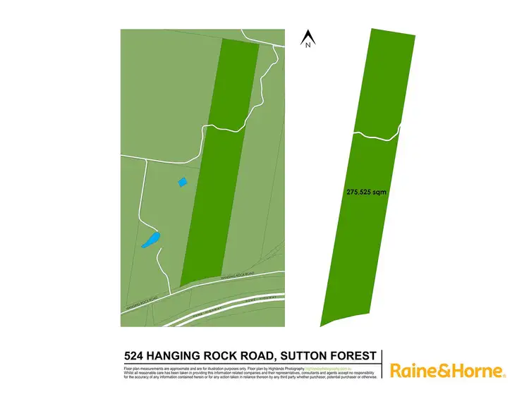 Floorplan of Homely land listing, 524 Hanging Rock Road, Sutton Forest NSW 2577