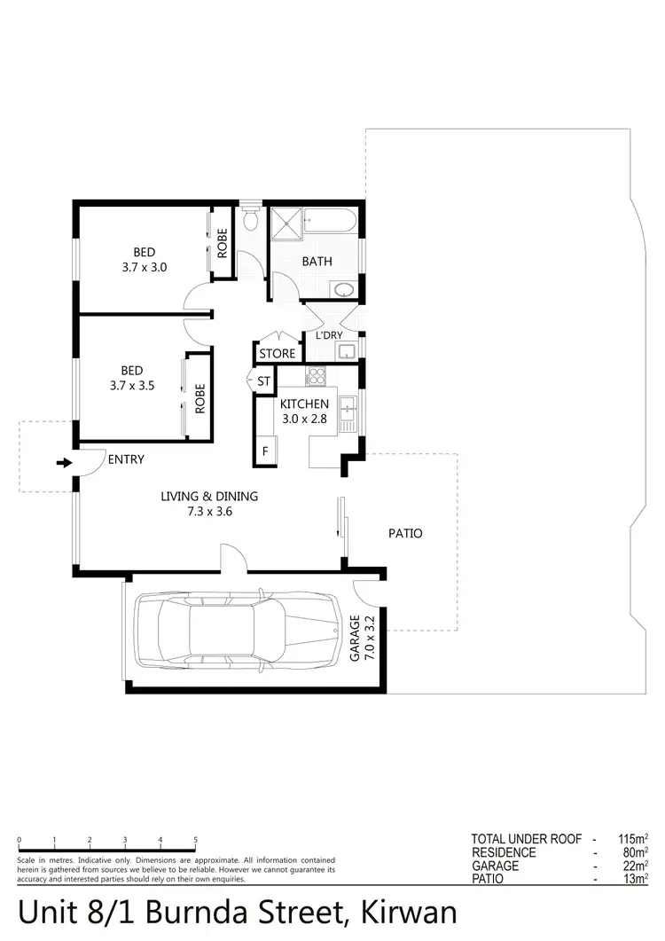 Floorplan of Homely unit listing, 8/1-19 Burnda Street, Kirwan QLD 4817