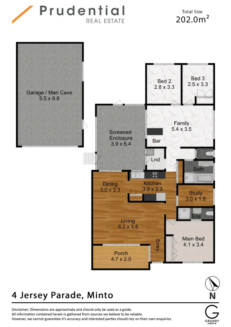 Floorplan of Homely house listing, 4 Jersey Parade, Minto NSW 2566