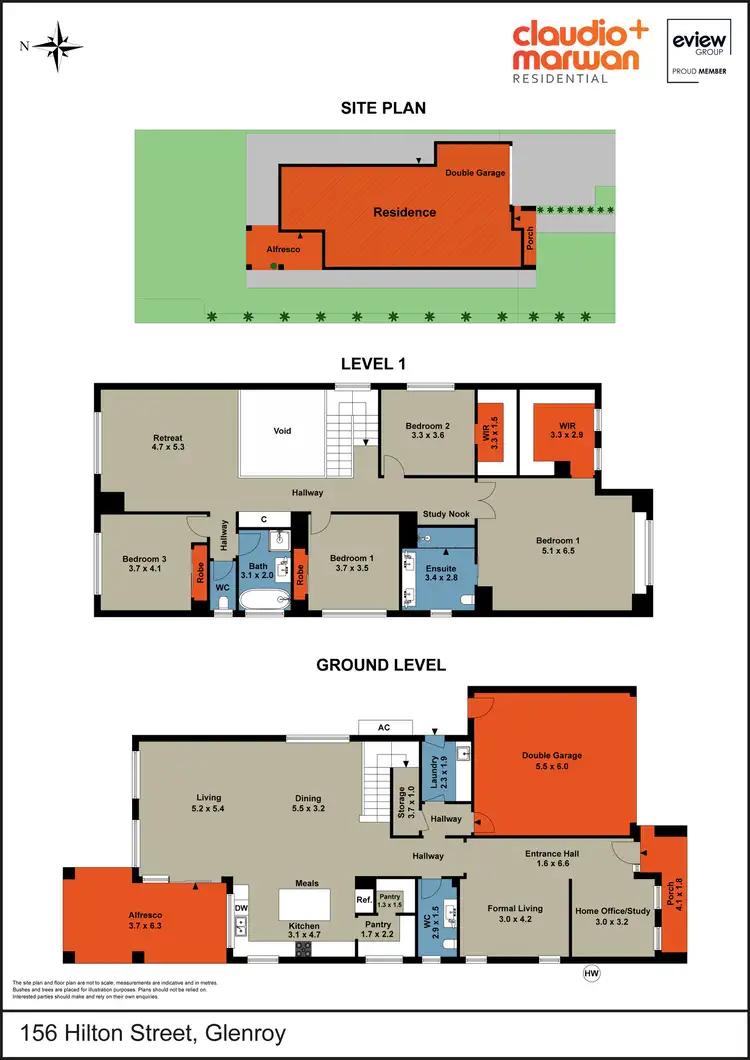 Floorplan of Homely house listing, 156 Hilton Street, Glenroy VIC 3046