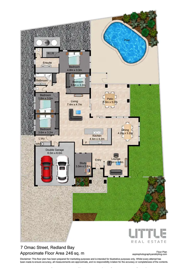 Floorplan of Homely house listing, 7 Omac Street, Redland Bay QLD 4165