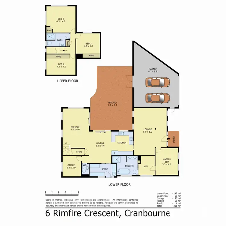 Floorplan of Homely house listing, 6 Rimfire Crescent, Cranbourne VIC 3977