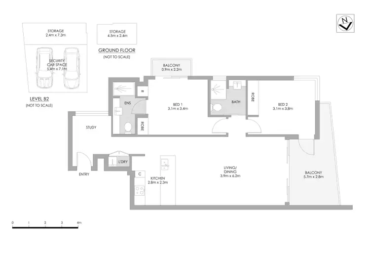 Floorplan of Homely apartment listing, 406/50 Gordon Crescent, Lane Cove North NSW 2066