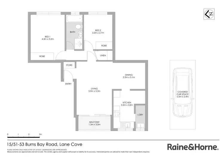 Floorplan of Homely apartment listing, 15/51-53 Burns Bay Road, Lane Cove NSW 2066