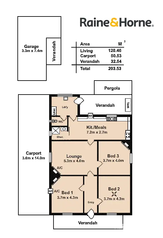 Floorplan of Homely house listing, 7 Bennett Street, Hilton SA 5033