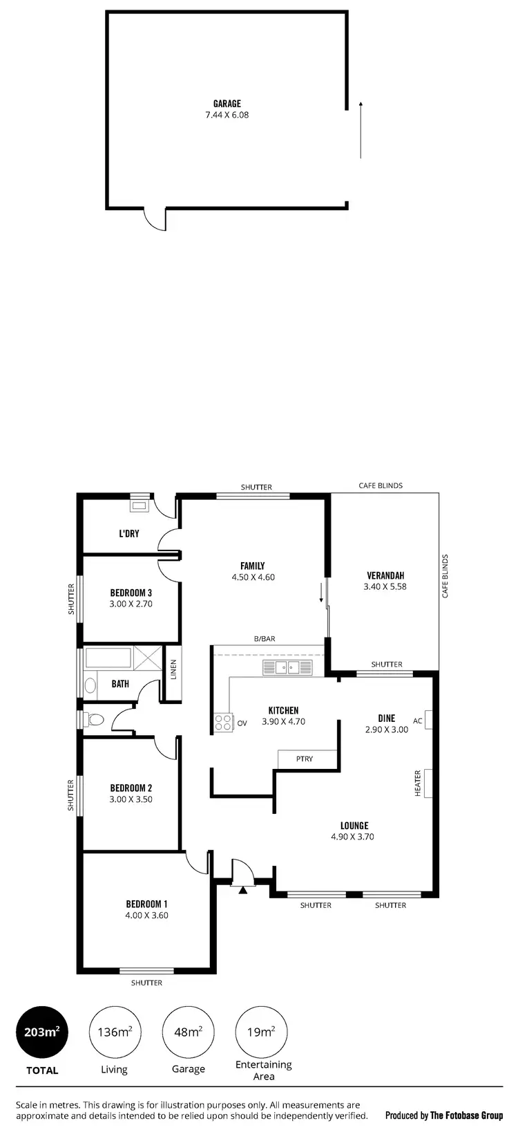 Floorplan of Homely house listing, 40 Winchley Way, Huntfield Heights SA 5163
