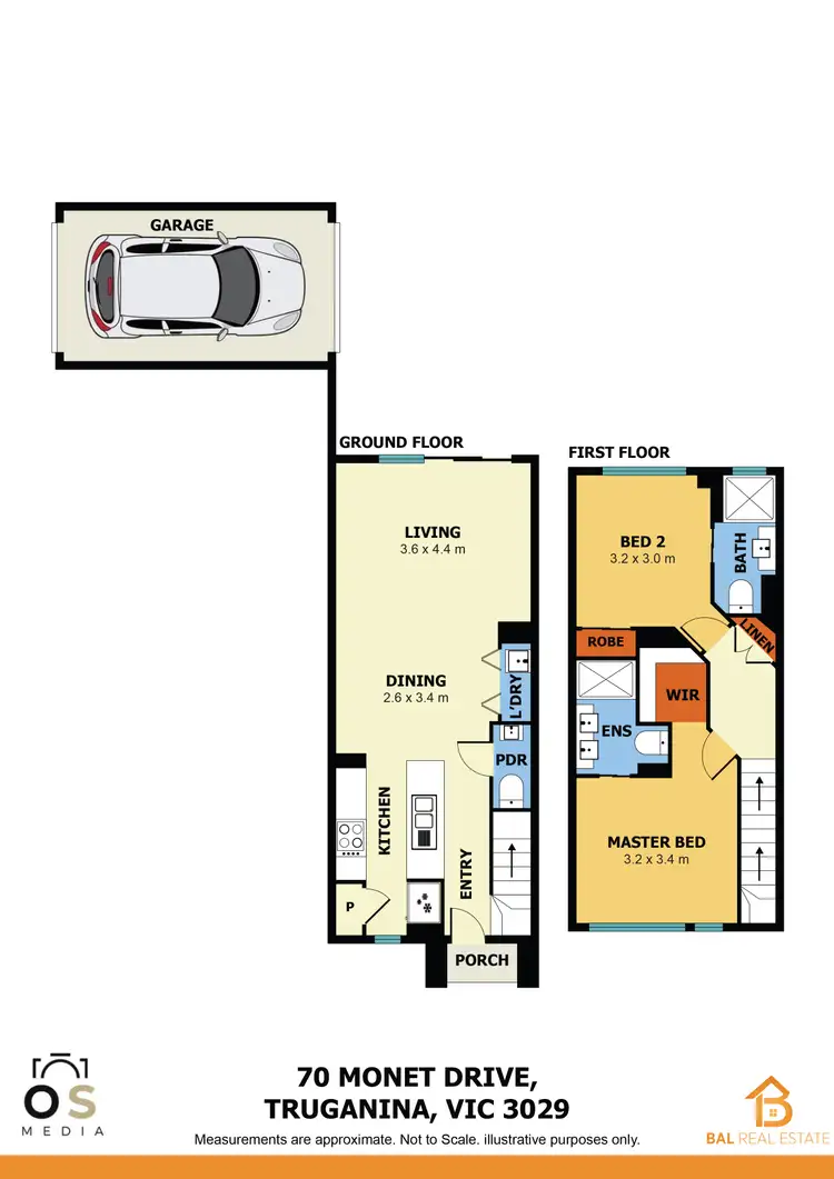 Floorplan of Homely house listing, 70 Monet Drive, Truganina VIC 3029