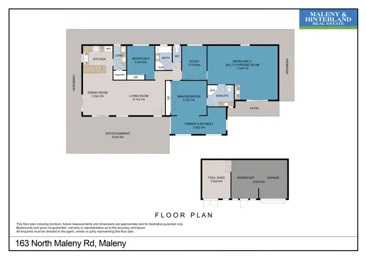 Floorplan of Homely house listing, 163 North Maleny Road, North Maleny QLD 4552