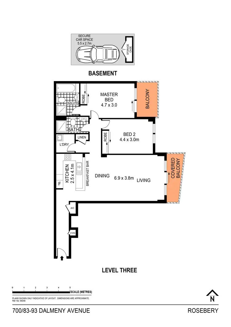 Floorplan of Homely apartment listing, 700/83-93 Dalmeny Avenue, Rosebery NSW 2018