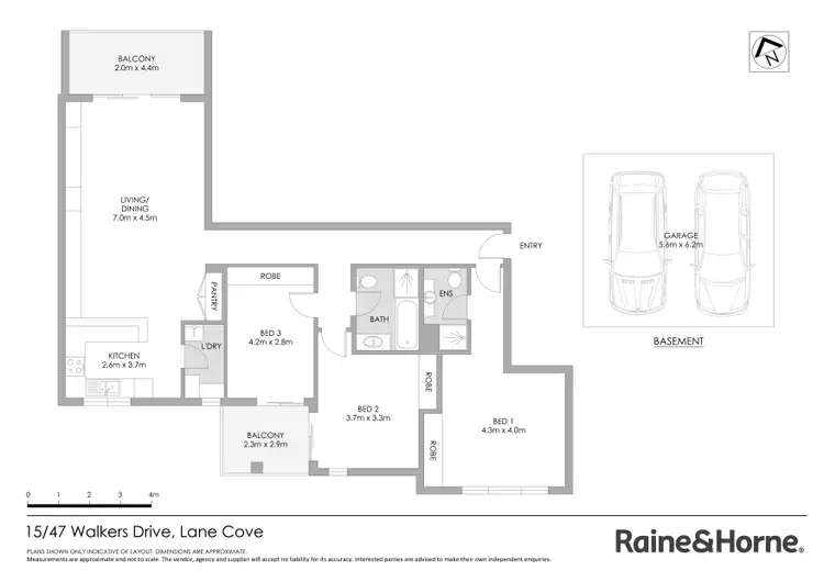 Floorplan of Homely apartment listing, 15/47 Walkers Drive, Lane Cove North NSW 2066