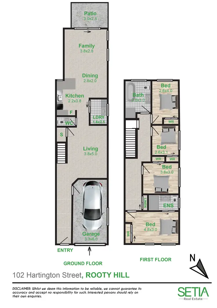 Floorplan of Homely semi-detached listing, 102 Hartington Street, Rooty Hill NSW 2766