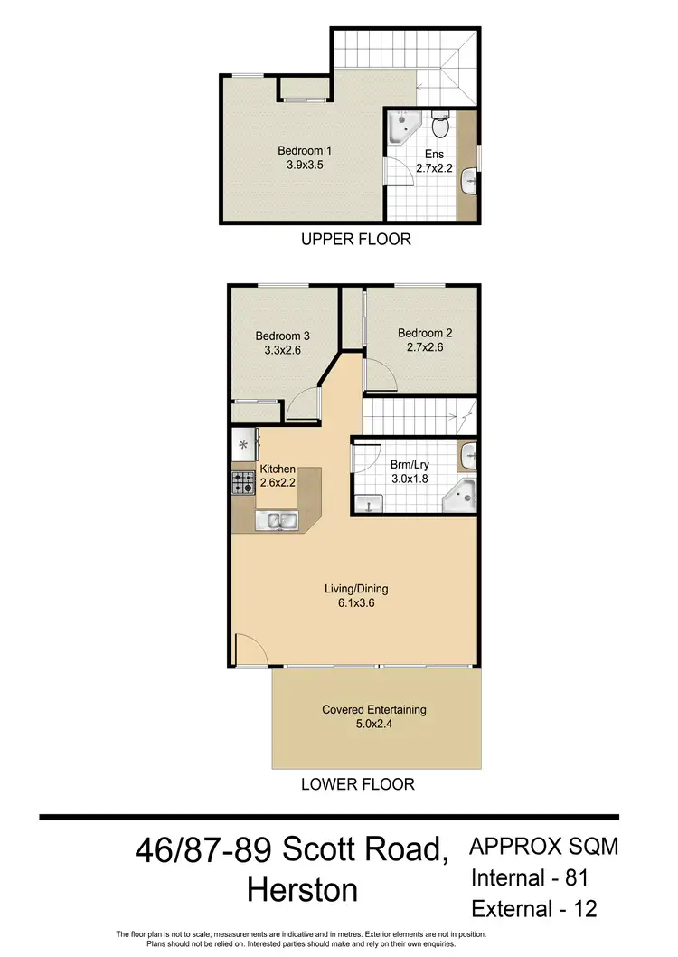 Floorplan of Homely apartment listing, 46/87-89 Scott Road, Herston QLD 4006