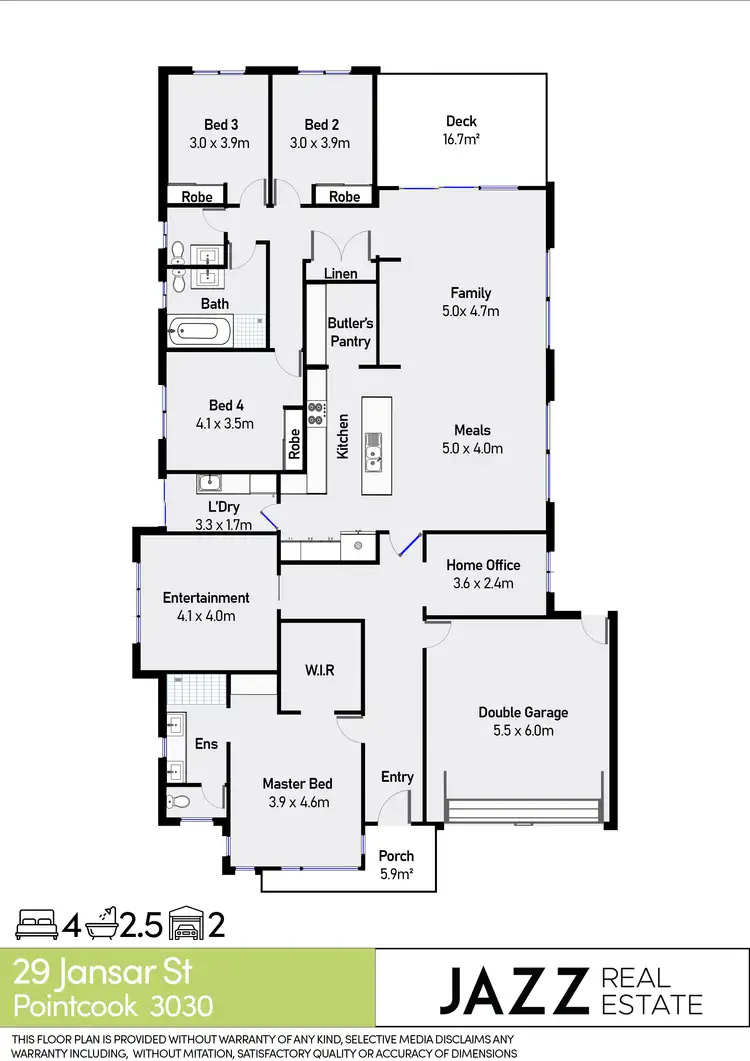 Floorplan of Homely house listing, 29 Jansar Street, Point Cook VIC 3030