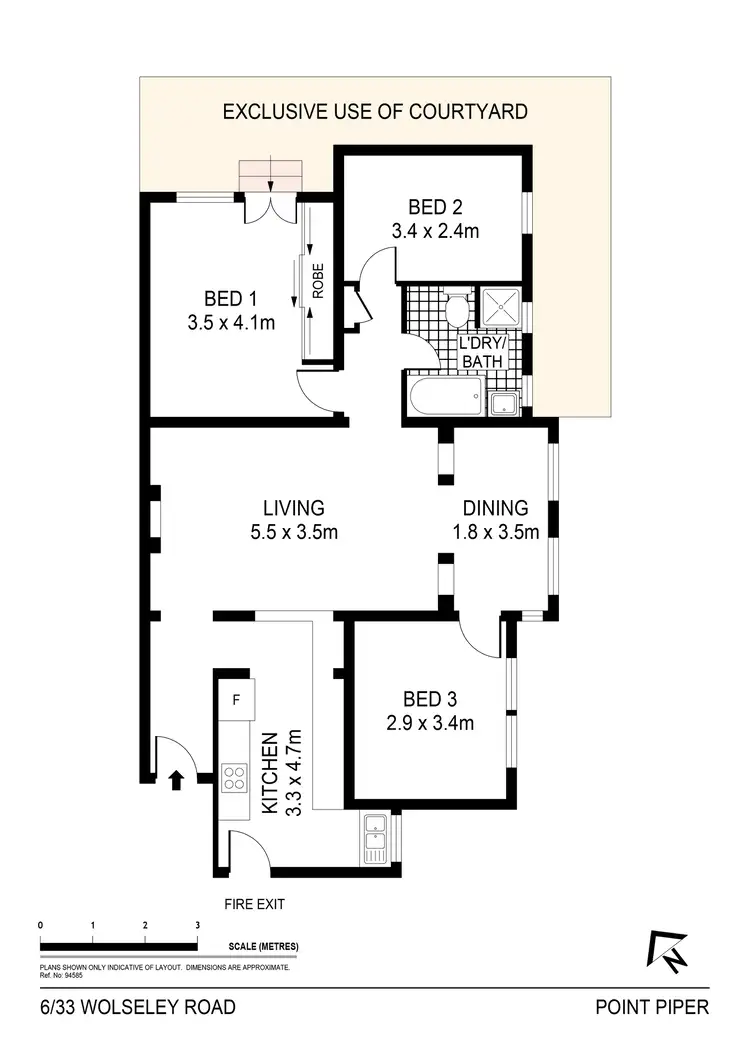 Floorplan of Homely apartment listing, 6/33 Wolseley Road, Point Piper NSW 2027