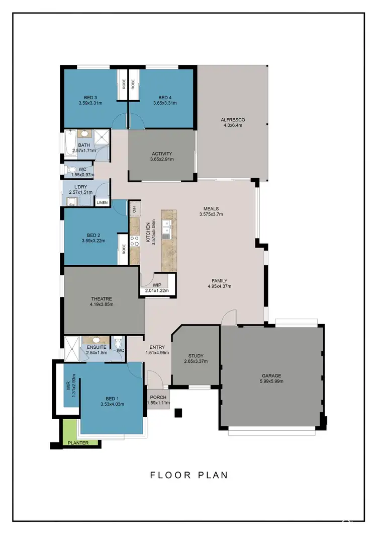 Floorplan of Homely house listing, 5 Gingerale Circle, Byford WA 6122