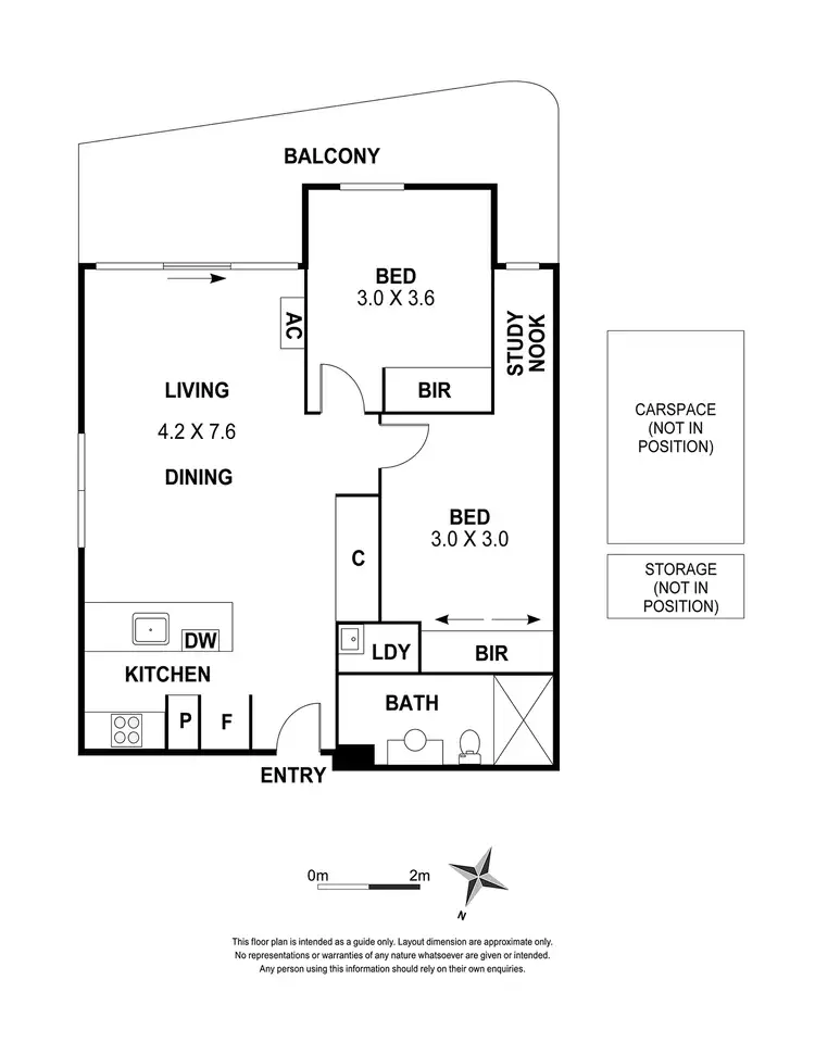 Floorplan of Homely apartment listing, 1714/176 Edward Street, Brunswick East VIC 3057