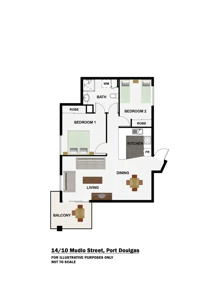 Floorplan of Homely apartment listing, 14/10 Mudlo Street, Port Douglas QLD 4877