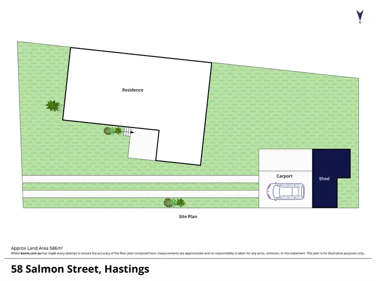 Floorplan of Homely house listing, 58 Salmon Street, Hastings VIC 3915