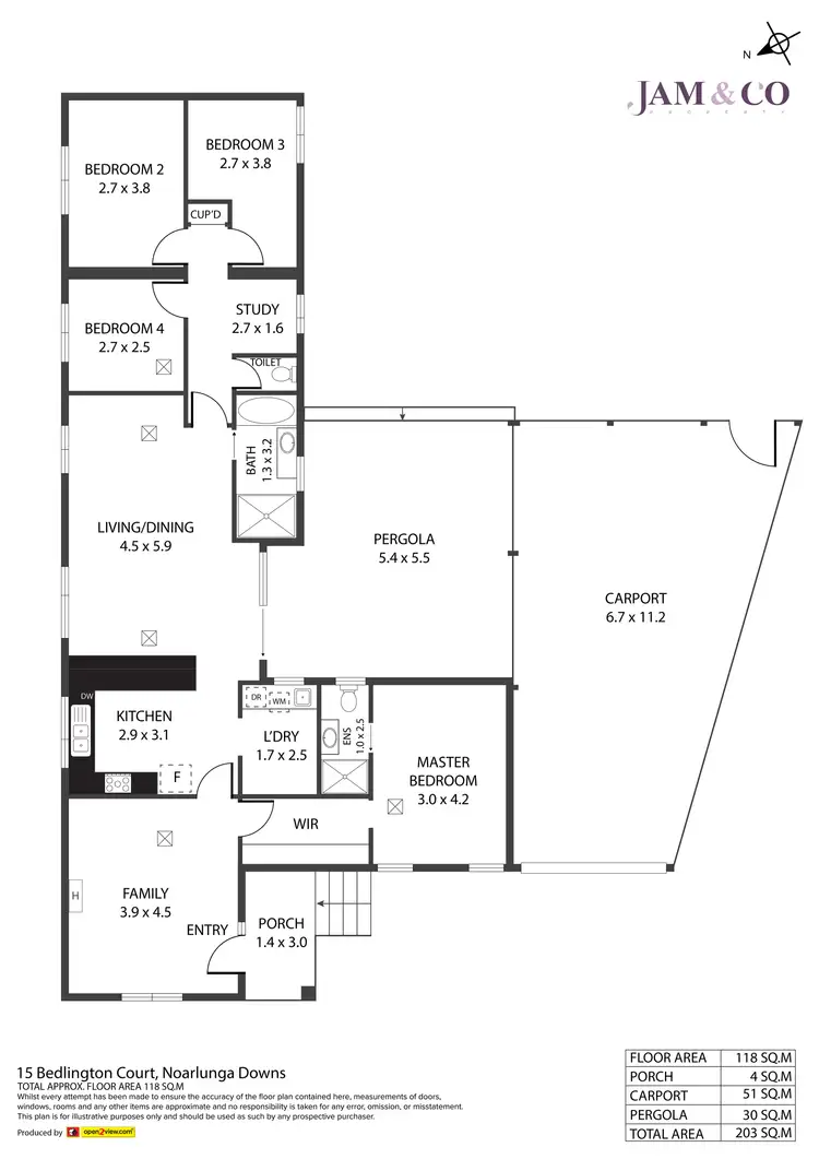 Floorplan of Homely house listing, 15 Bedlington Court, Noarlunga Downs SA 5168