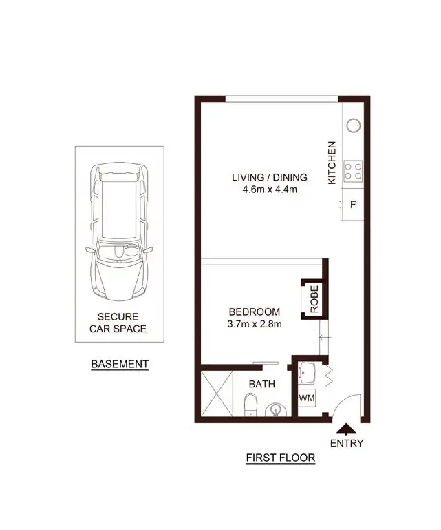 Floorplan of Homely apartment listing, 4/61-63 Alexander Street, Crows Nest NSW 2065
