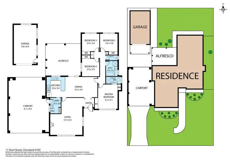 Floorplan of Homely house listing, 11 Sturt Street, Cleveland QLD 4163