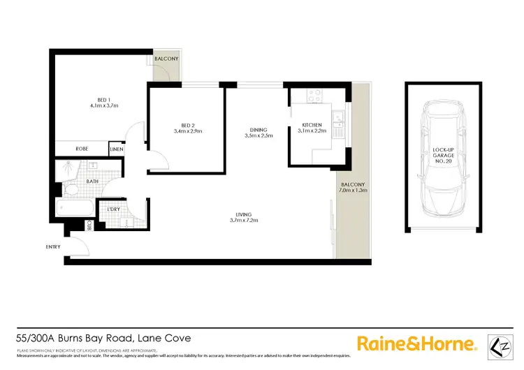Floorplan of Homely apartment listing, 55/300A Burns Bay Road, Lane Cove NSW 2066