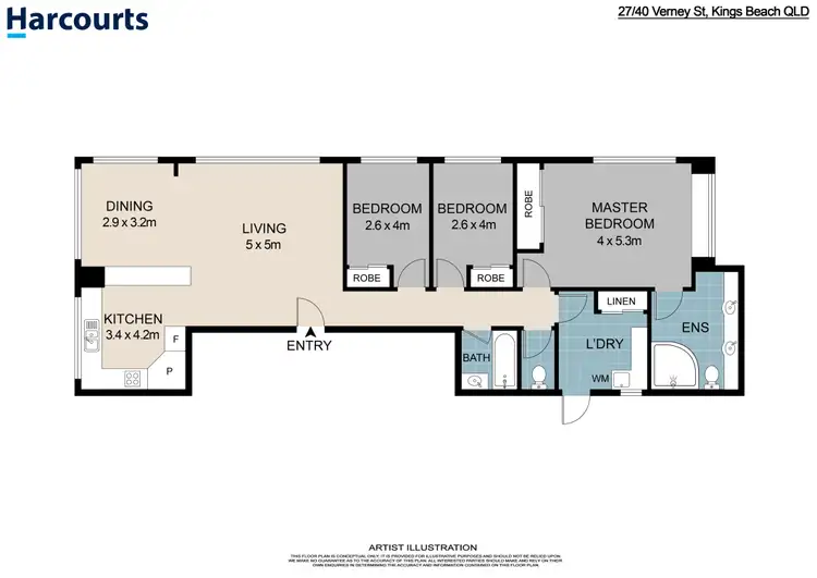 Floorplan of Homely unit listing, 27/40 Verney Street, Kings Beach QLD 4551