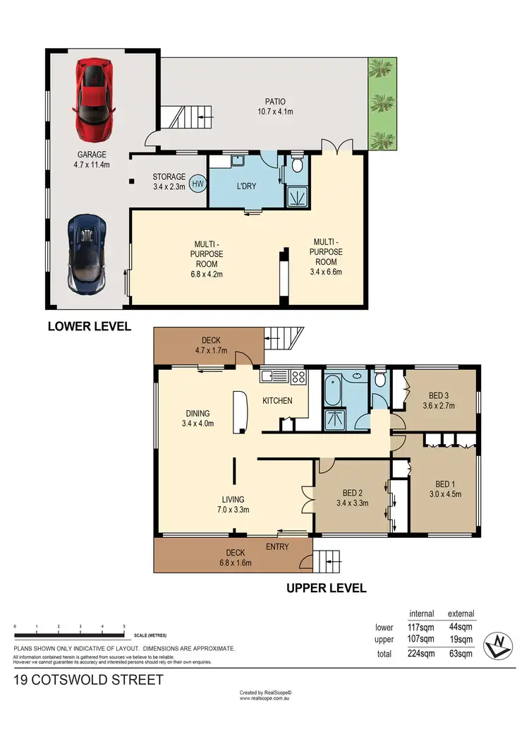 Floorplan of Homely house listing, 19 Cotswold Street, Carina QLD 4152