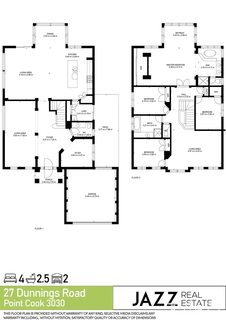 Floorplan of Homely house listing, 27 Dunnings Road, Point Cook VIC 3030
