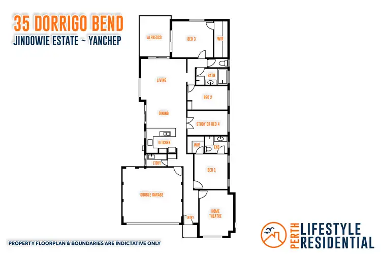 Floorplan of Homely house listing, 35 Dorrigo Bend, Yanchep WA 6035