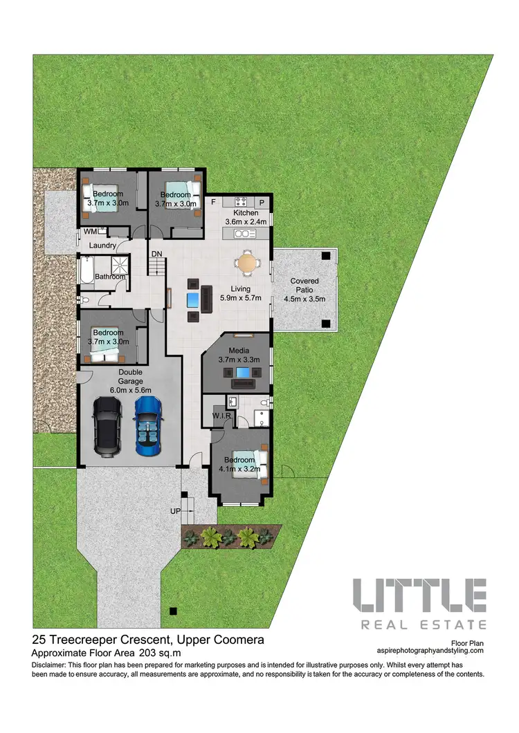 Floorplan of Homely house listing, 25 Treecreeper Crescent, Upper Coomera QLD 4209