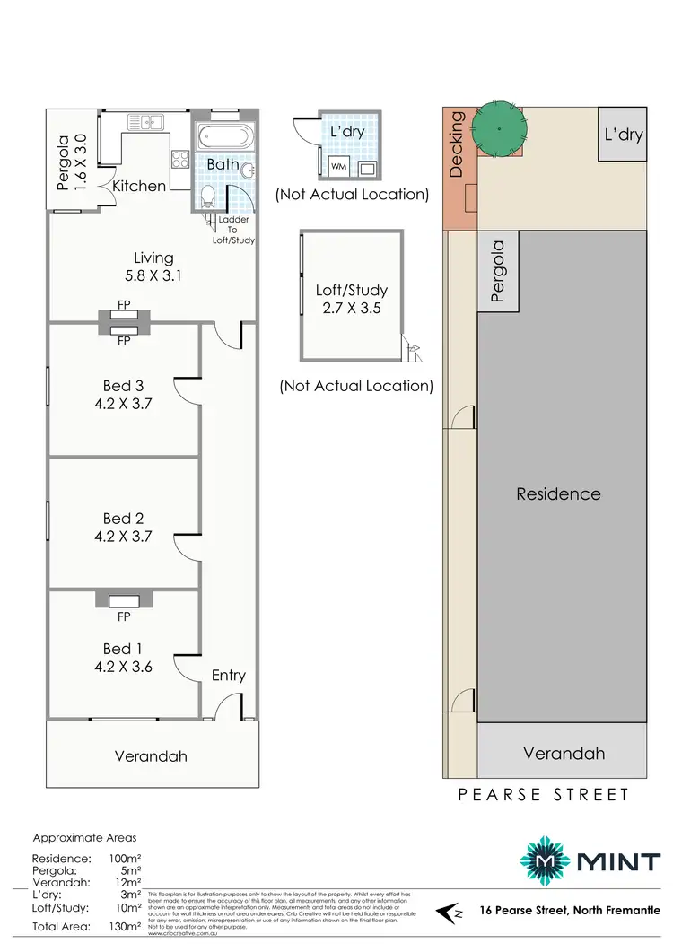 Floorplan of Homely house listing, 16 Pearse Street, North Fremantle WA 6159