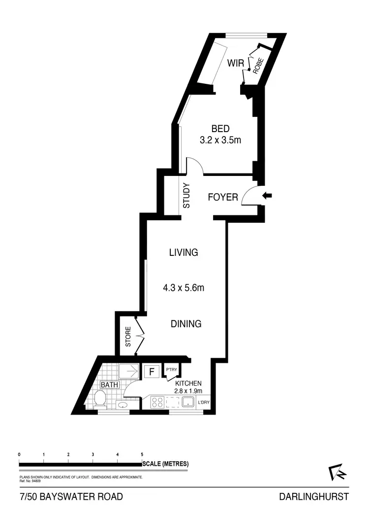 Floorplan of Homely apartment listing, 7/50 Bayswater Road, Rushcutters Bay NSW 2011