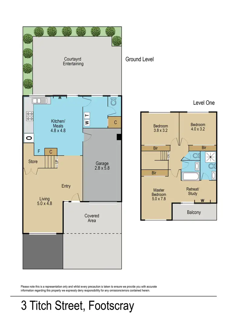 Floorplan of Homely house listing, 3 Titch Street, Footscray VIC 3011