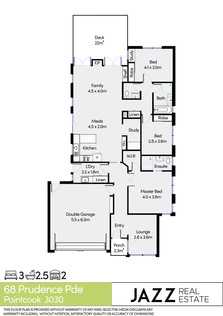 Floorplan of Homely house listing, 68 Prudence Parade, Point Cook VIC 3030